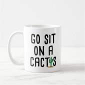 Ga op een cactus zitten koffiemok (Links)