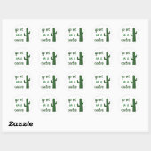 Ga op een cactus zitten ronde sticker (Vel)