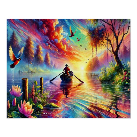 🚣‍♂️ Ga op een dromerige reis met elke ontgrendel Perfect Poster (Voorkant)