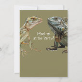 Ga op een Limb Lizard Boy Verjaardagsfeestje Kaart (Achterkant)