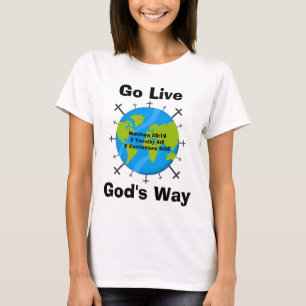 Ga op Gods manier leven T-shirt