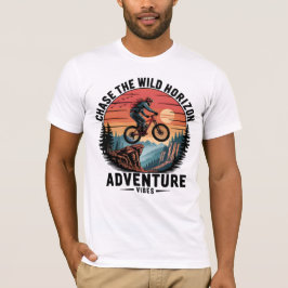 Ga op jacht naar de Wild Horizon Mountainbiker Ad T-shirt