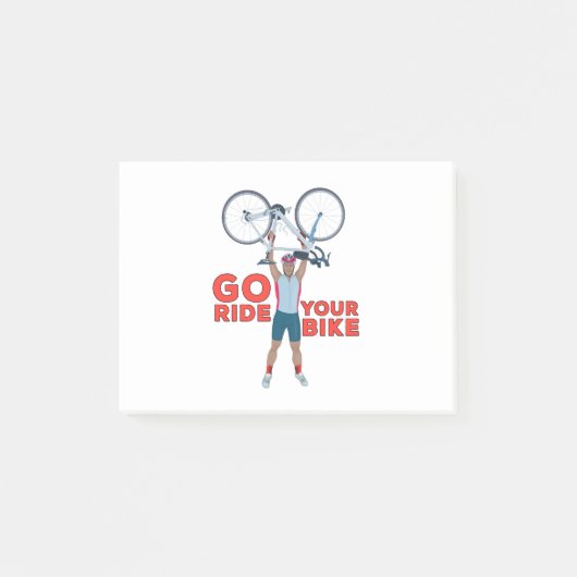 Ga op je fiets rijden post-it® notes (Voorkant)
