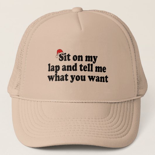 Ga op mijn lab zitten en vertel me wat je wilt trucker pet (Voorkant)