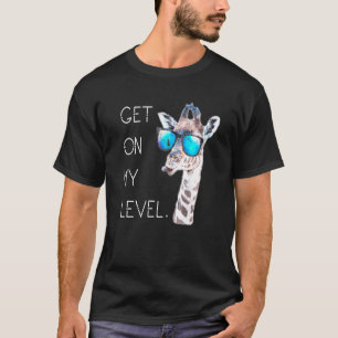Ga op mijn niveau Giraffe bril reuzendierentuin S T-shirt