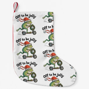 Ga Op Om Vrolijk Te Zijn Kerstmis Xmas Grappige Ki Kleine Kerstsok