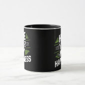 Ga op pad naar geluk, zwart  mok (Midden)