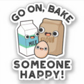 Ga op stap voor iemand die blij is met grappigheid sticker (Voorkant)