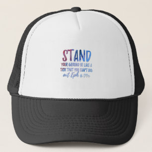 Ga op uw grond 3 staan trucker pet