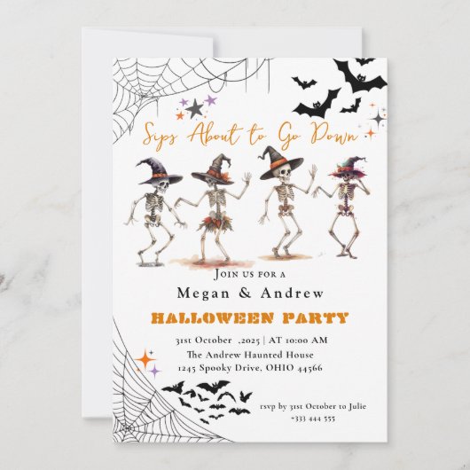 Ga op zoek naar Halloween kostuumfeest Kaart (Voorkant)