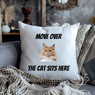 Ga Opzij De Kat Zit Hier Grappige Op Maat Gemaakte Kussen