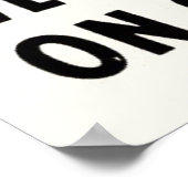 Ga over of ga over je zwarte panthe poster (Hoek)