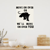 Ga over of ga over je zwarte panthe poster (Keuken)