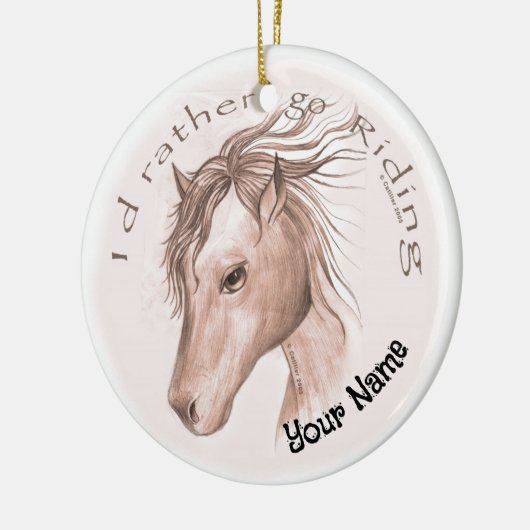 Ga paardrijden Ornament (Links)