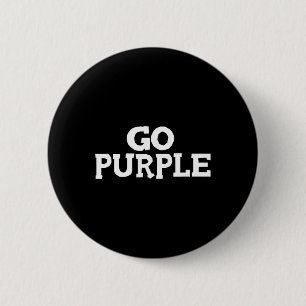 Ga Paars Team Spirit Gear Kleuren Oorlog Druif Win Ronde Button 5,7 Cm