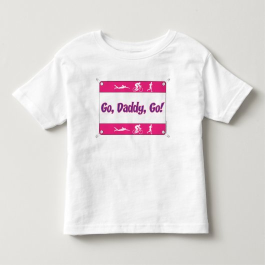 Ga papa naar Triathlon Kinder Shirts (Voorkant)
