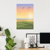 Ga Paramotoring Reisposter Poster (Thuiskantoor)