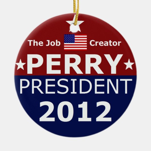 Ga Perry 2012 voor kerstboom Keramisch Ornament (Voorkant)