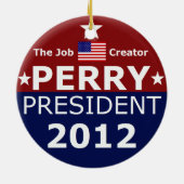 Ga Perry 2012 voor kerstboom Keramisch Ornament (Achterkant)