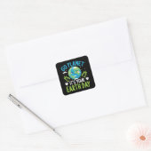 Ga planeet het is jouw Aarde Dag 22 april Vierkante Sticker (Envelop)