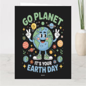 Ga Planete Het Is Jouw Aardedag Kaart (Achterkant)