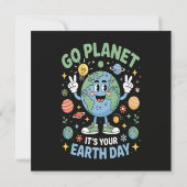 Ga Planete Het Is Jouw Aardedag Kaart (Achterkant)