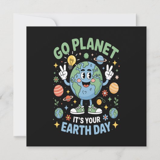 Ga Planete Het Is Jouw Aardedag Kaart (Voorkant)