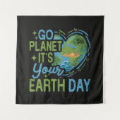 Ga Planeten Het Is Je Aardedag Wandkleed (Voorkant)