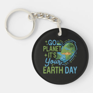 Ga Planeten Het Is Jouw Aardedag Sleutelhanger