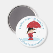 Ga plons in plassen magneet (Voorkant / Achterkant)