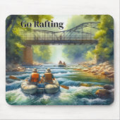 Ga raften / River White Water Mousepad Muismat (Voorkant)