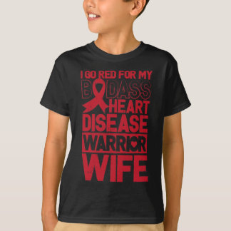 Ga Rode Hartziekte Bewustzijn Slechte Krijger Vrou T-shirt