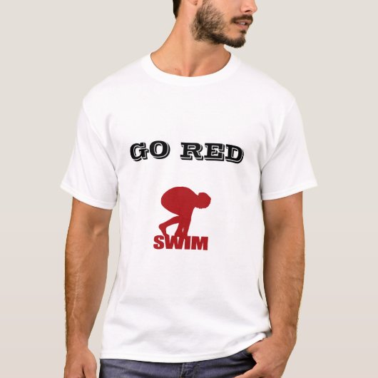 GA RODE SWIM Tee Shirt (Voorkant)