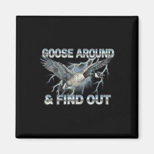 Ga rond en kom erachter Funny Canada Meme Bird Magneet