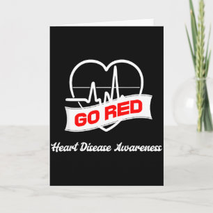 Ga rood voor hartziekte bewustzijn Chd _1 Kaart