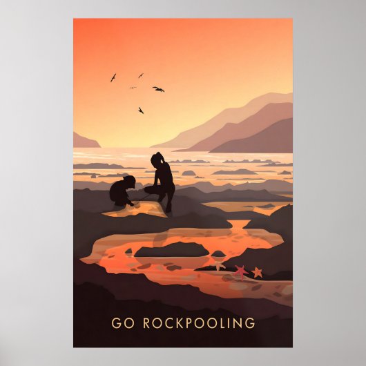 Ga Rotswandelen Zeereisposter Poster (Voorkant)