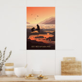 Ga Rotswandelen Zeereisposter Poster (Keuken)