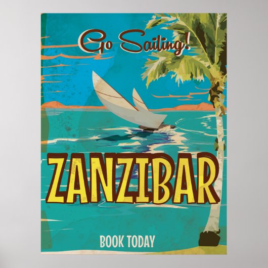 Ga Sailen! Poster van het jaarabonnement Zanzibar (Voorkant)