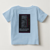 Ga Saus Baby T-Shirt Light Blue met Ingrediënten (Achterkant)