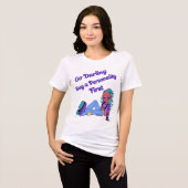 Ga schat, koop eerst een persoonlijkheid Typograph Tri-Blend Shirt (Voorkant volledig)