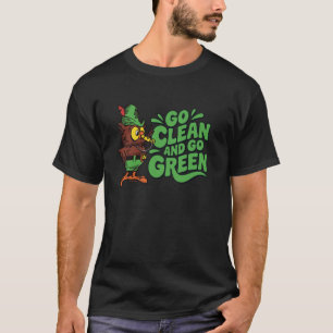 Ga schoon en ga groen Retro Woodsy Uil Officieel T-shirt