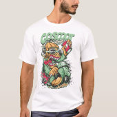 Ga Scoot  Cartoon Scooter Rider T-shirt (Voorkant)