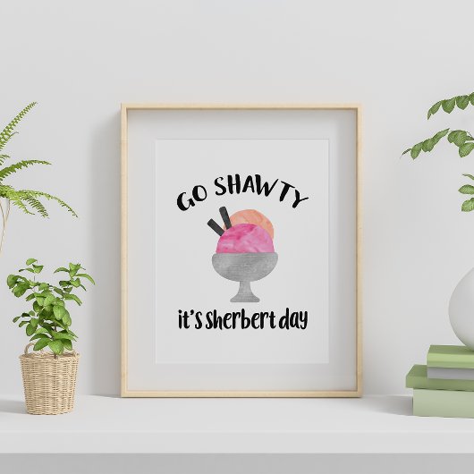 Ga Shawty, het is Sherbert Day Poster