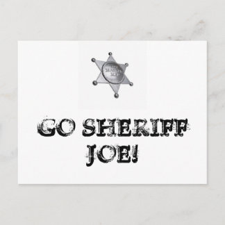 Ga sheriff Joe halen. Briefkaart