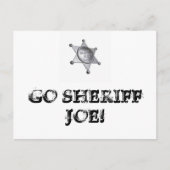 Ga sheriff Joe halen. Briefkaart (Voorkant)