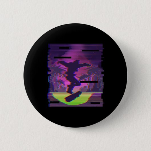 Ga Skateboarden En Doe Coole Trucs Ronde Button 5,7 Cm (Voorkant)