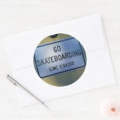 GA SKATEBOARDING RONDE STICKER (Envelop)