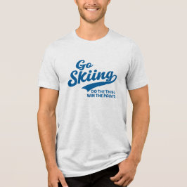 Ga Skien – Minimalistisch Wintersporten Typografie Tri-Blend Shirt