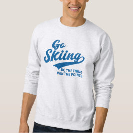 Ga Skien – Minimalistisch Wintersporten Typografie Trui