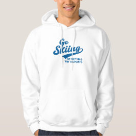 Ga Skien – Minimalistisch Wintersporten Typography Hoodie